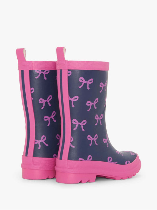 Hatley Blue Teeny Bows Matte Wellies