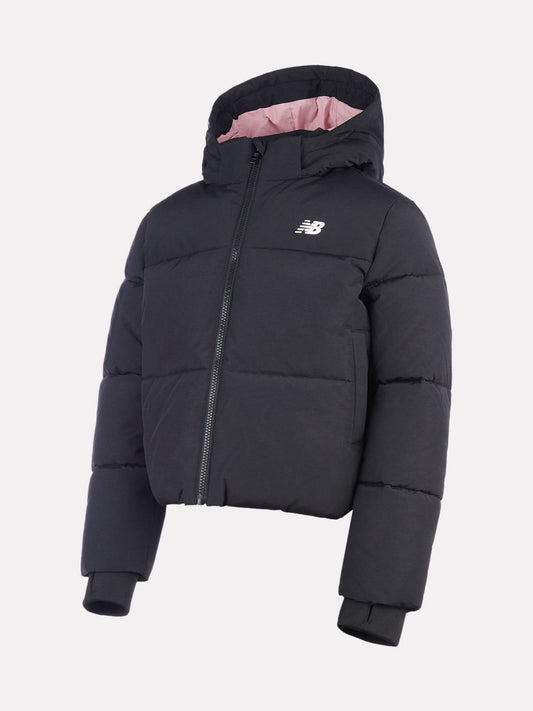 New Balance Black Wide Baffle Puffer Jacket