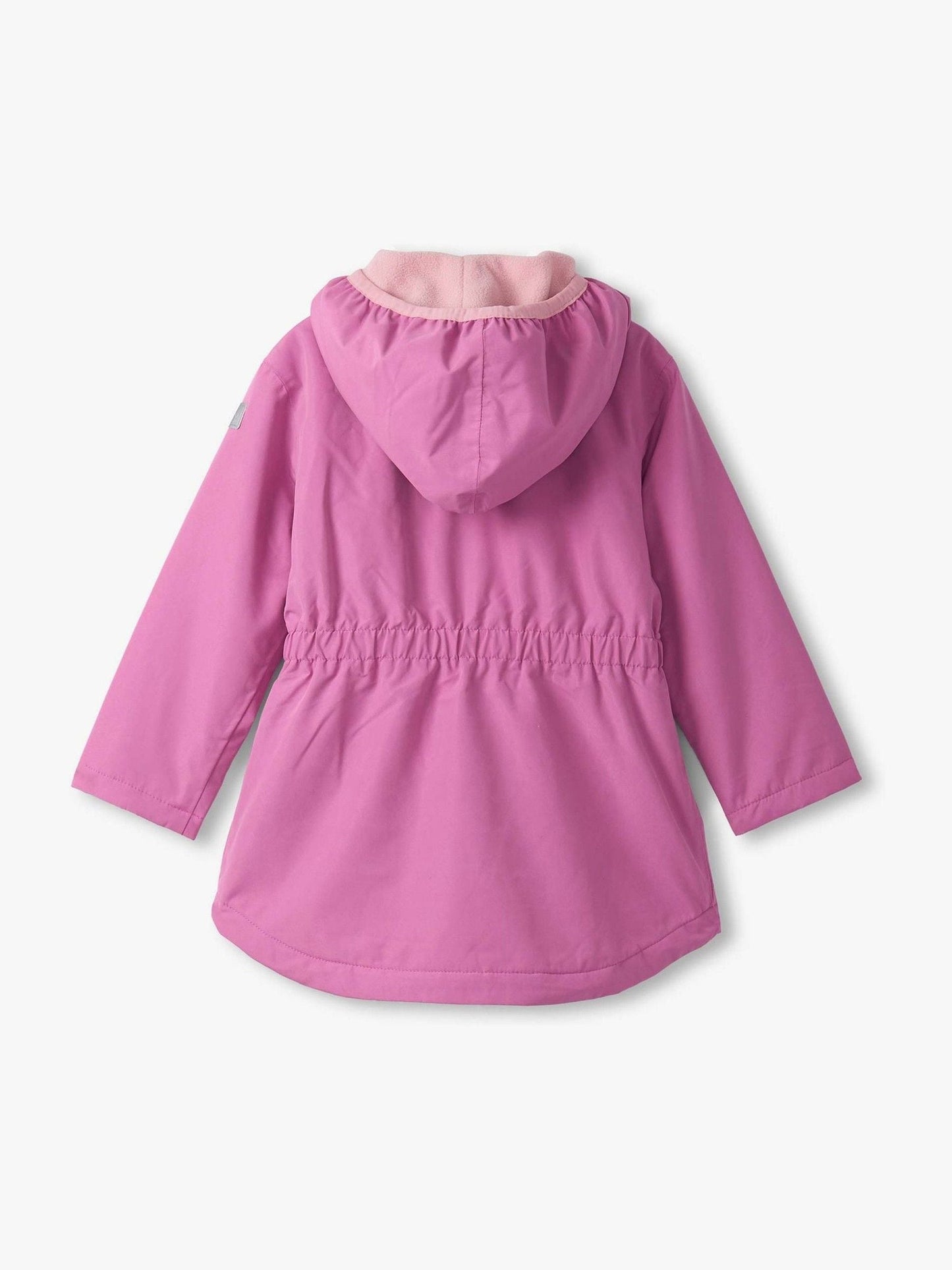Hatley Pink Heart Swans Colour-Reveal Field Jacket