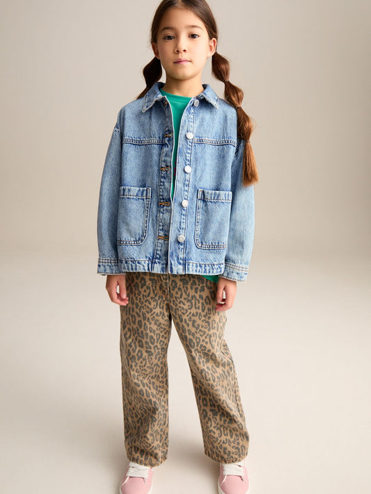 Mid Blue Denim Shacket (3-16yrs)