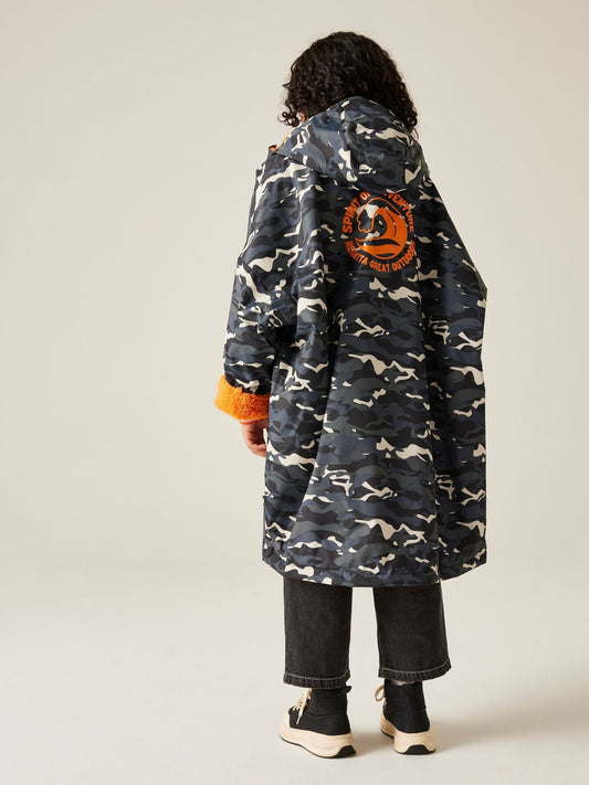 Regatta Black Grey Junior Waterproof Changing Robe