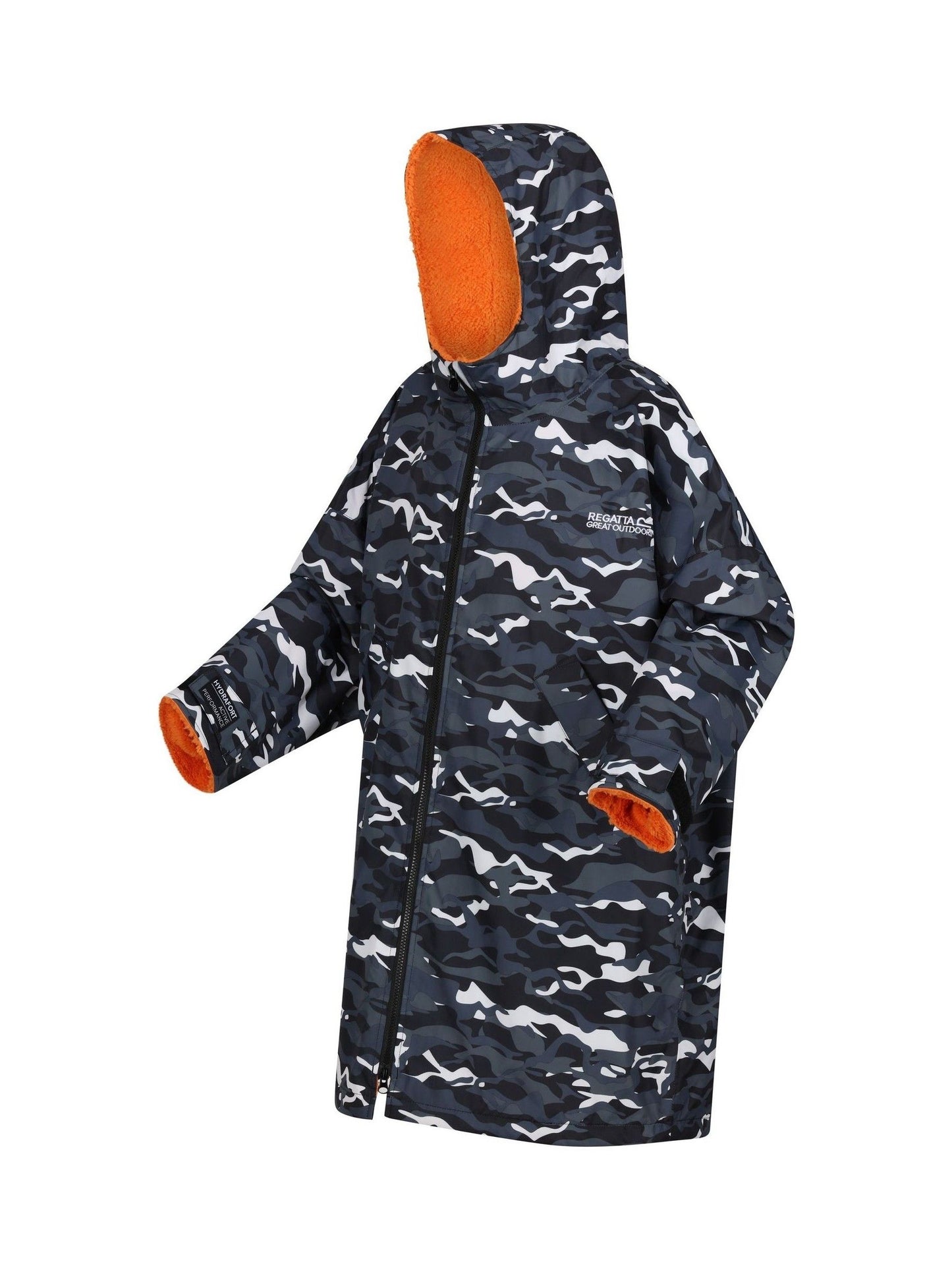 Regatta Black Grey Junior Waterproof Changing Robe