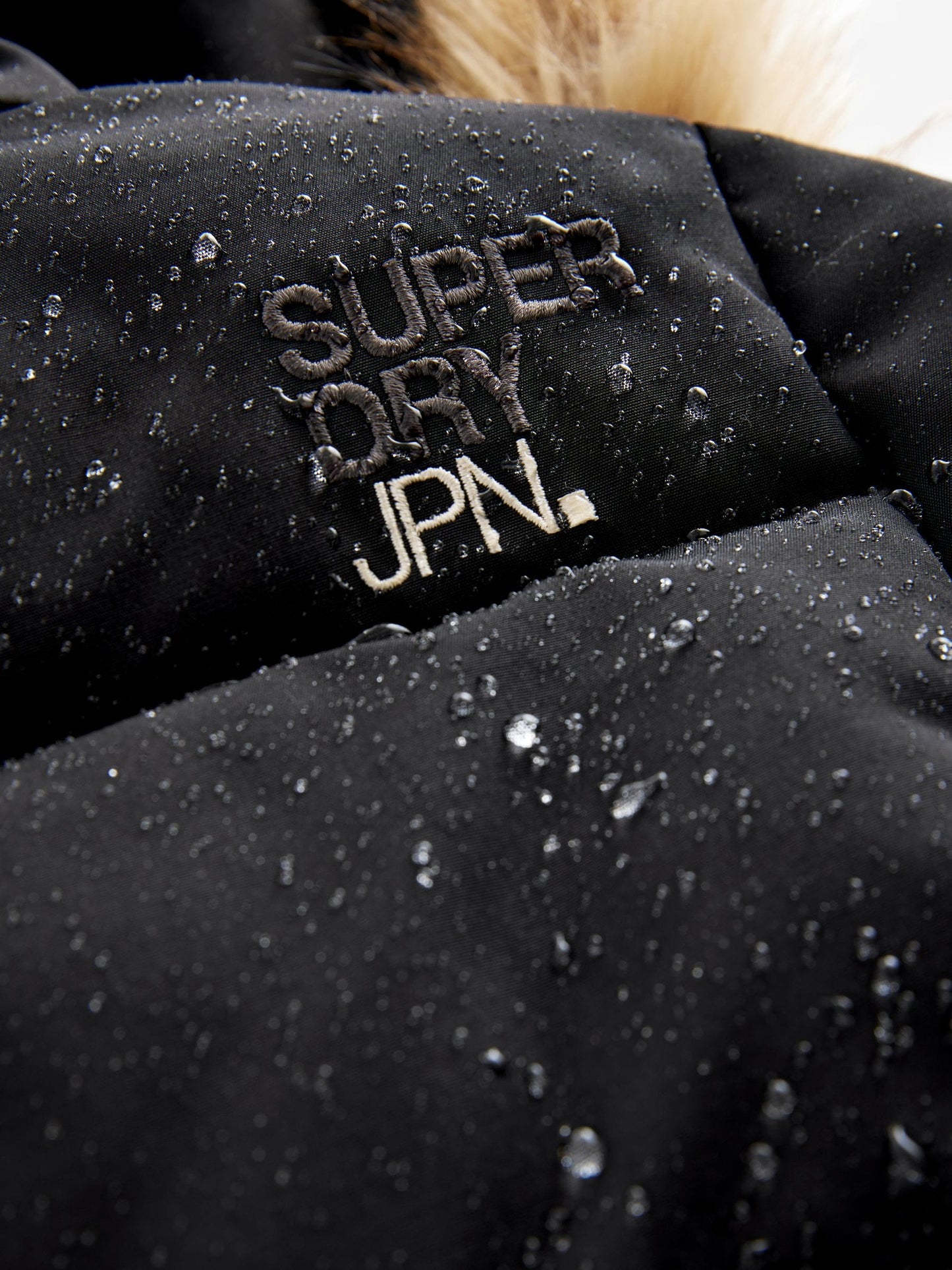 Superdry Black Everest Longline Puffer Coat