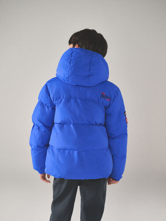 Superdry Blue Sports Puffer Coat