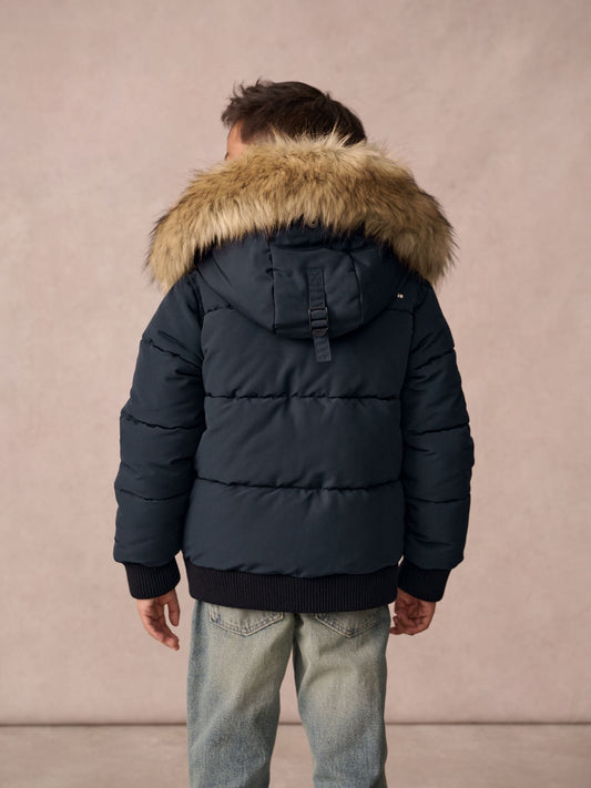 Superdry Navy Everest Bomber Coat