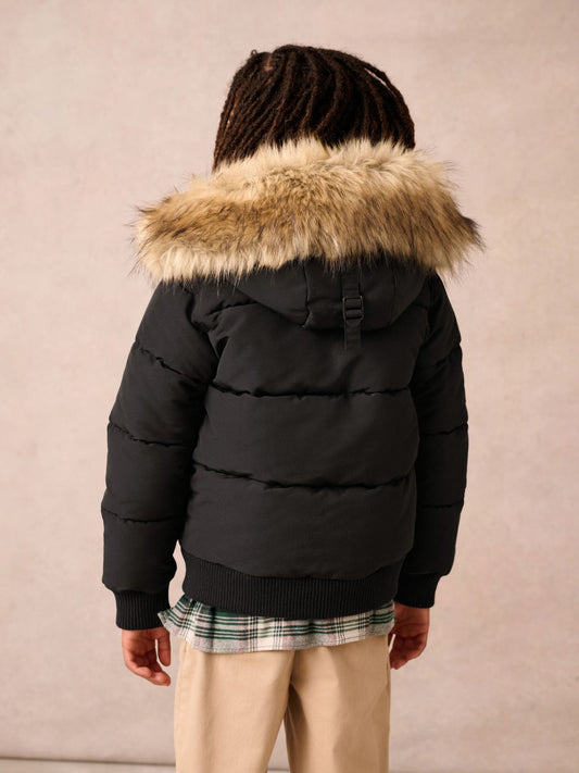 Superdry Black Everest Bomber Coat