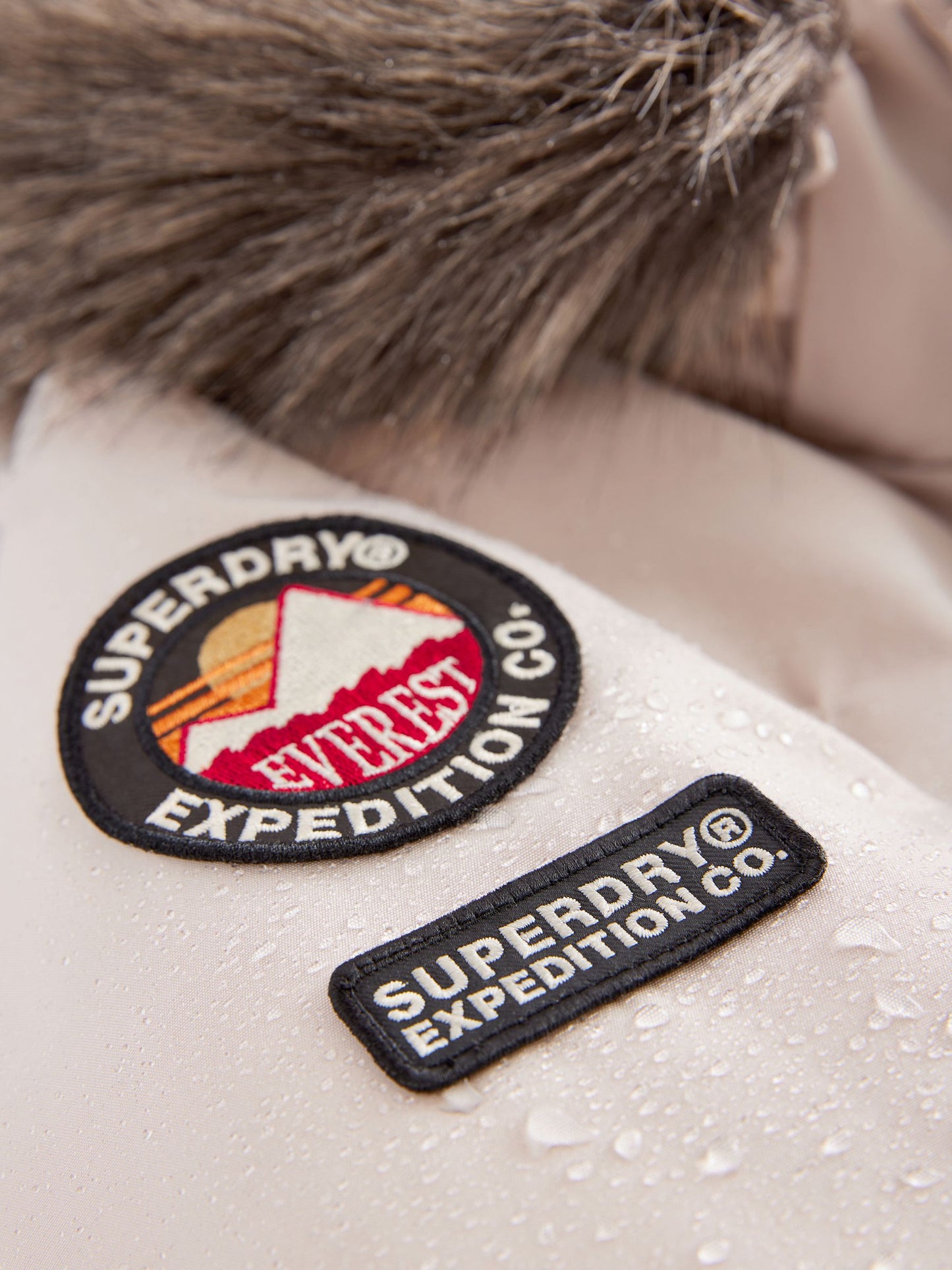 Superdry Cream Everest Parka Coat