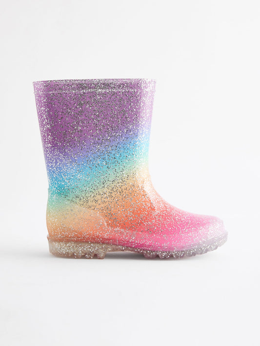 Gökkuşağı Simli Yağmur Çizmesi