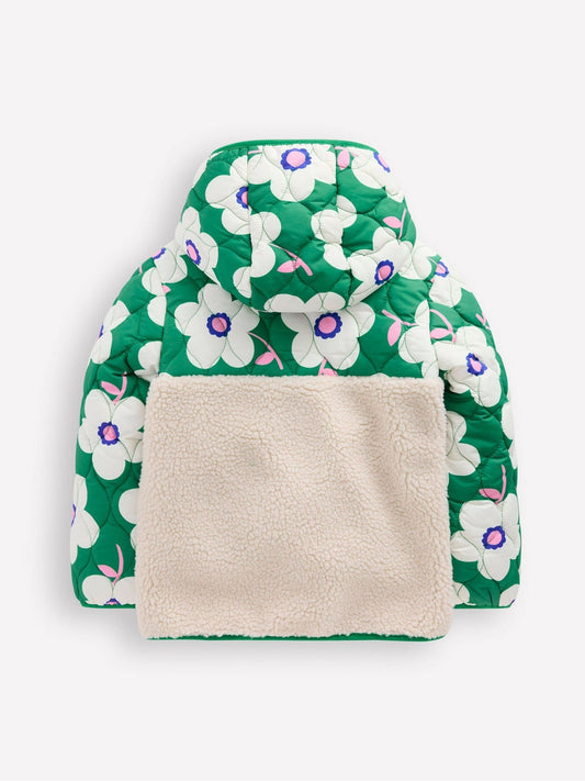 Boden Green Janie Borg Mix Jacket