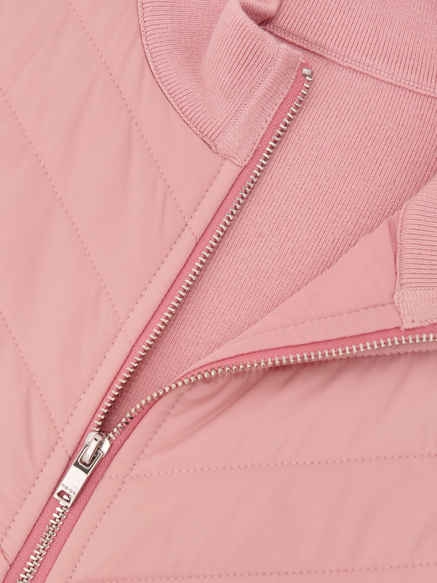Reiss Pink Hansel 13-14 yrs Hybrid Quilted Knit Jacket