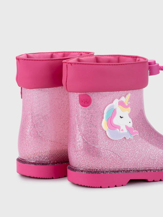 Igor Glitter Unicorn Ankle Wellies
