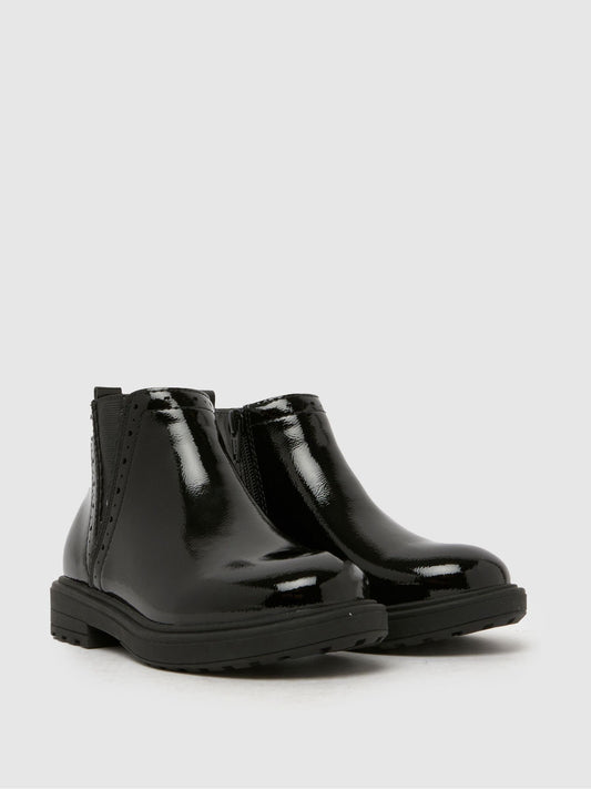 Schuh Black Crystal Boots