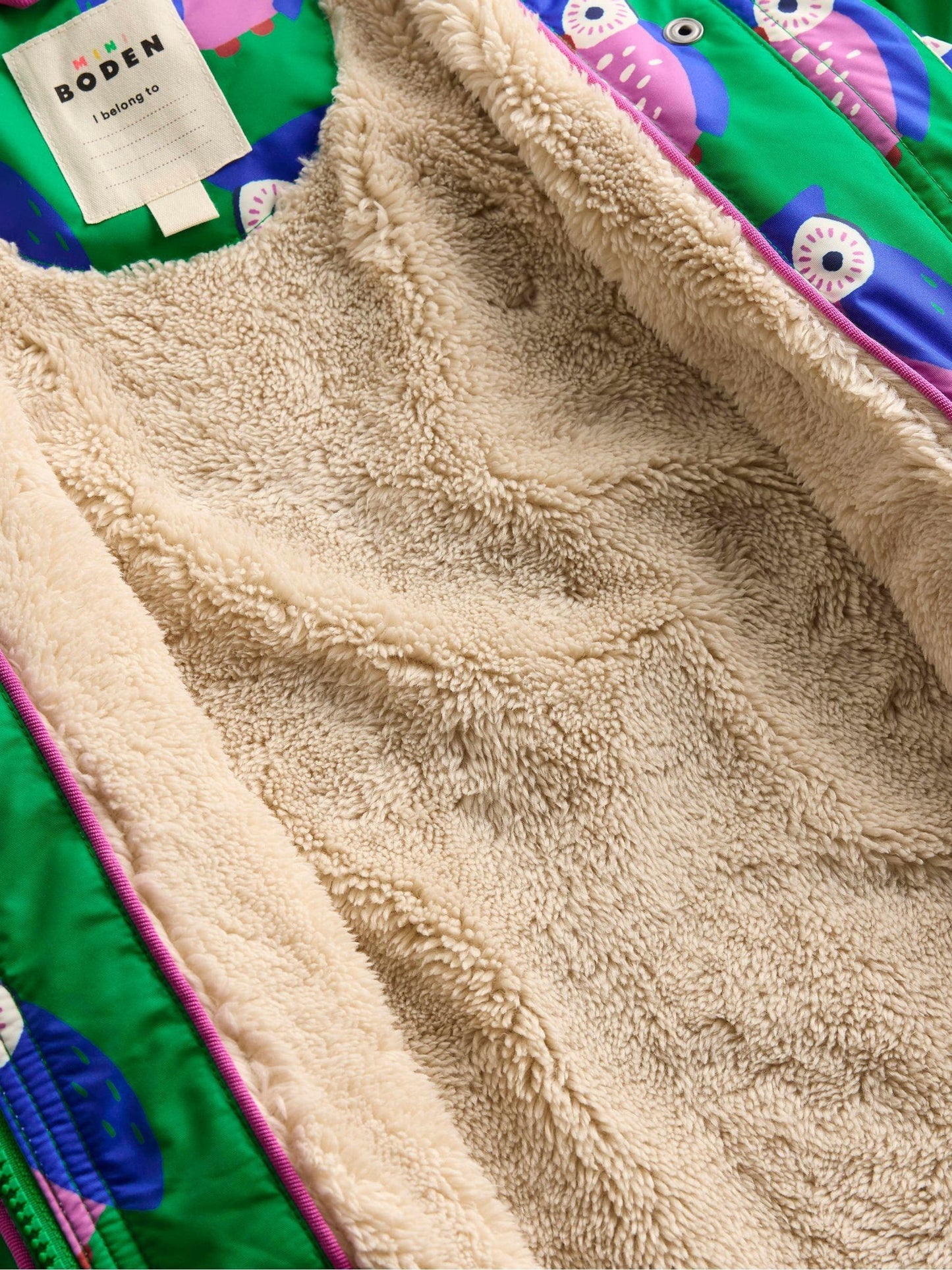 Boden Green Sherpa Lined Anorak