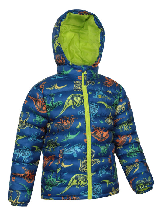 Mountain Warehouse Blue Seasons Printed Water-Resistant Padded Jacket