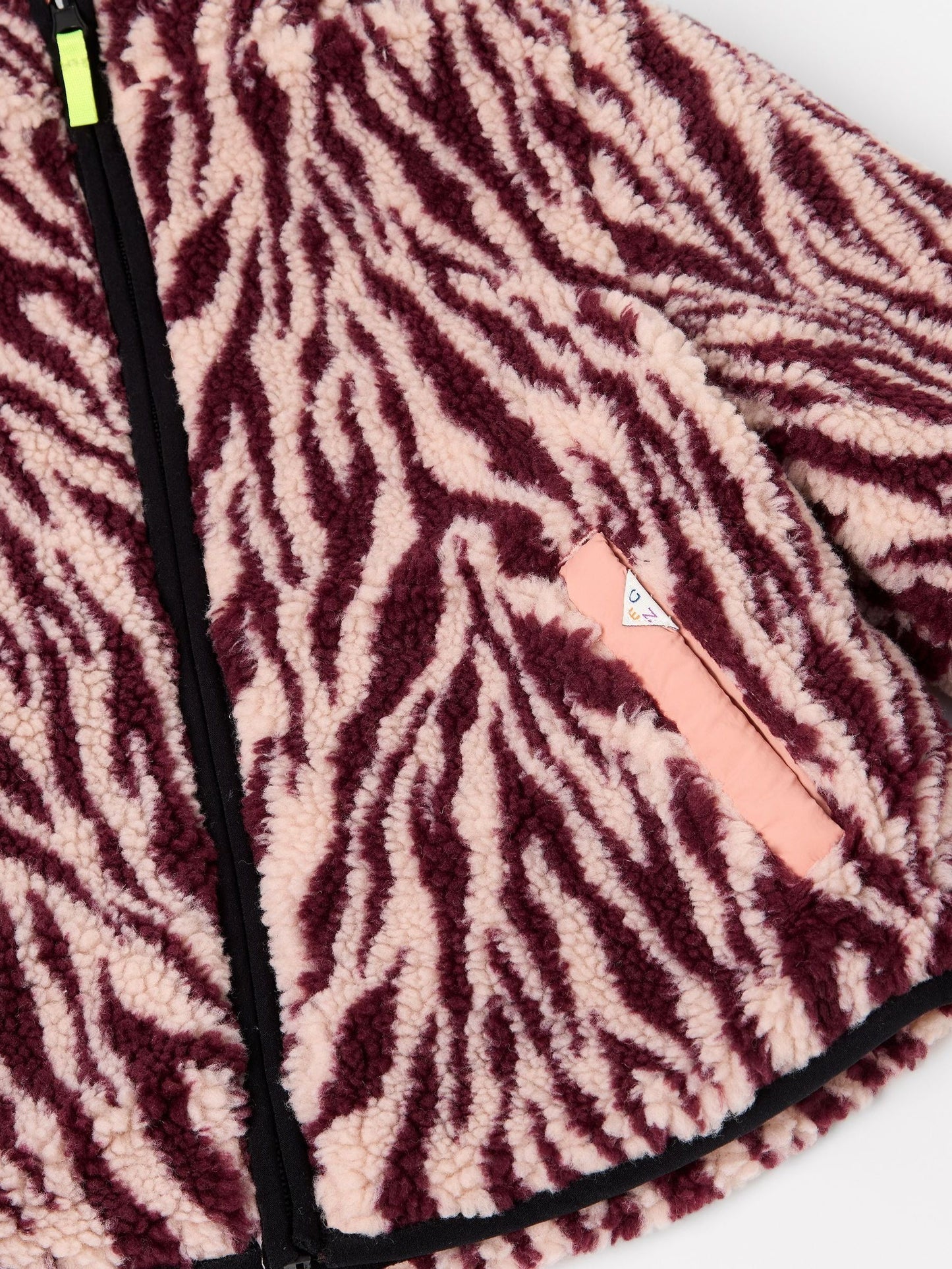 GEN Pink Borg Lined Quilted Jacket