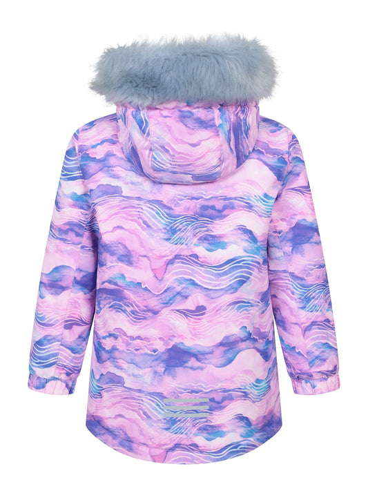 Mountain Warehouse Pink Aries Printed Waterproof 3-in-1 Jacket