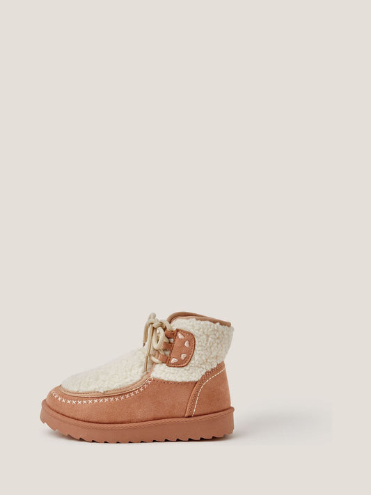 Monsoon Natural Bow Borg Ankle Boots