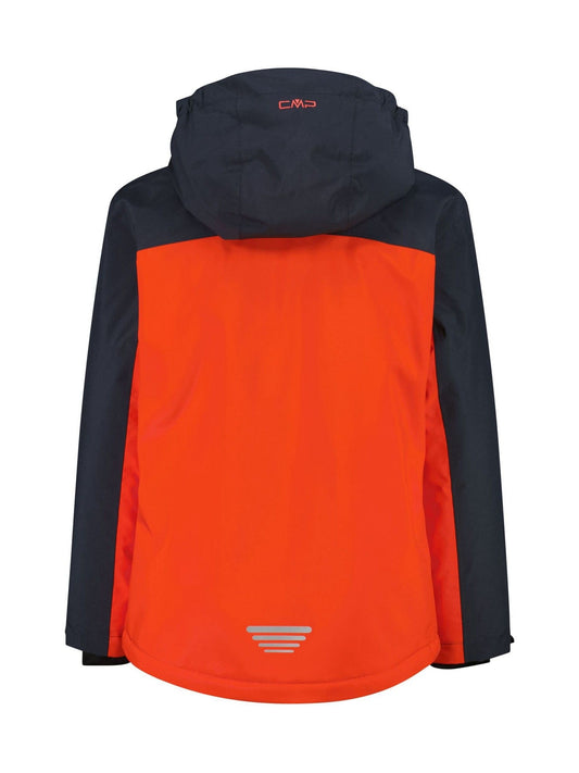 CMP Orange Snaps Hood Winter Sun Kids Ski Jacket