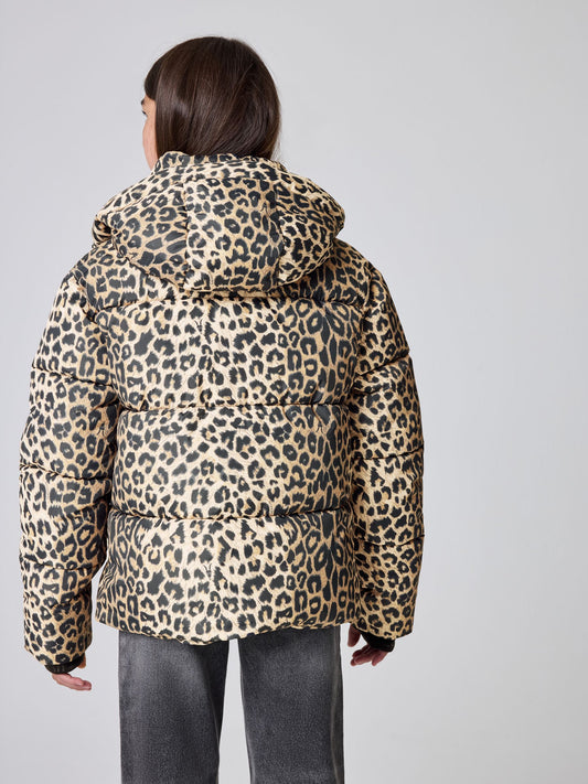 smALLSAINTS Leopard Underground Padded Coat