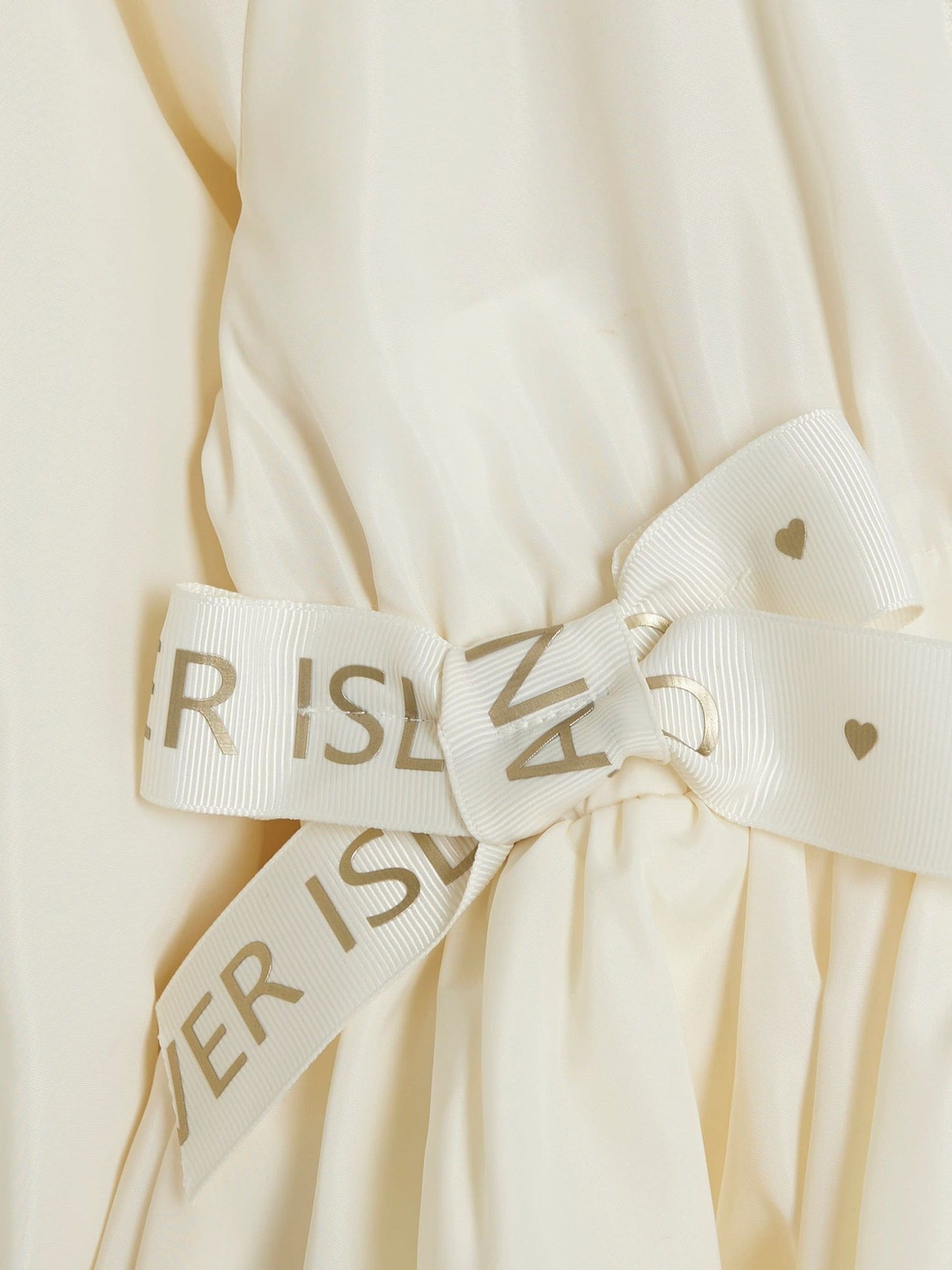 River Island Cream Girls Peplum Rain Coat