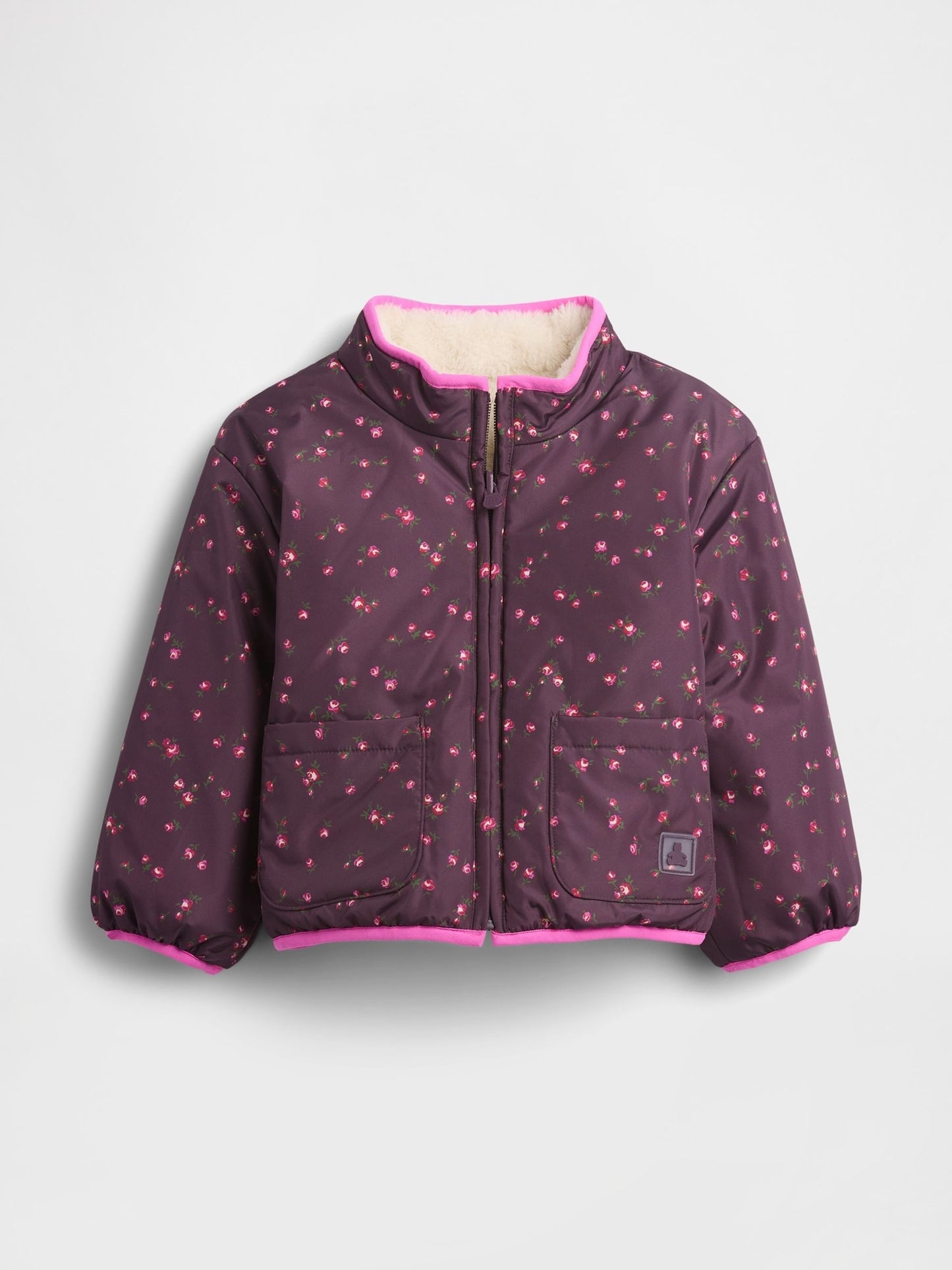 Gap Cream Lightweight Sherpa Reversible Jacket