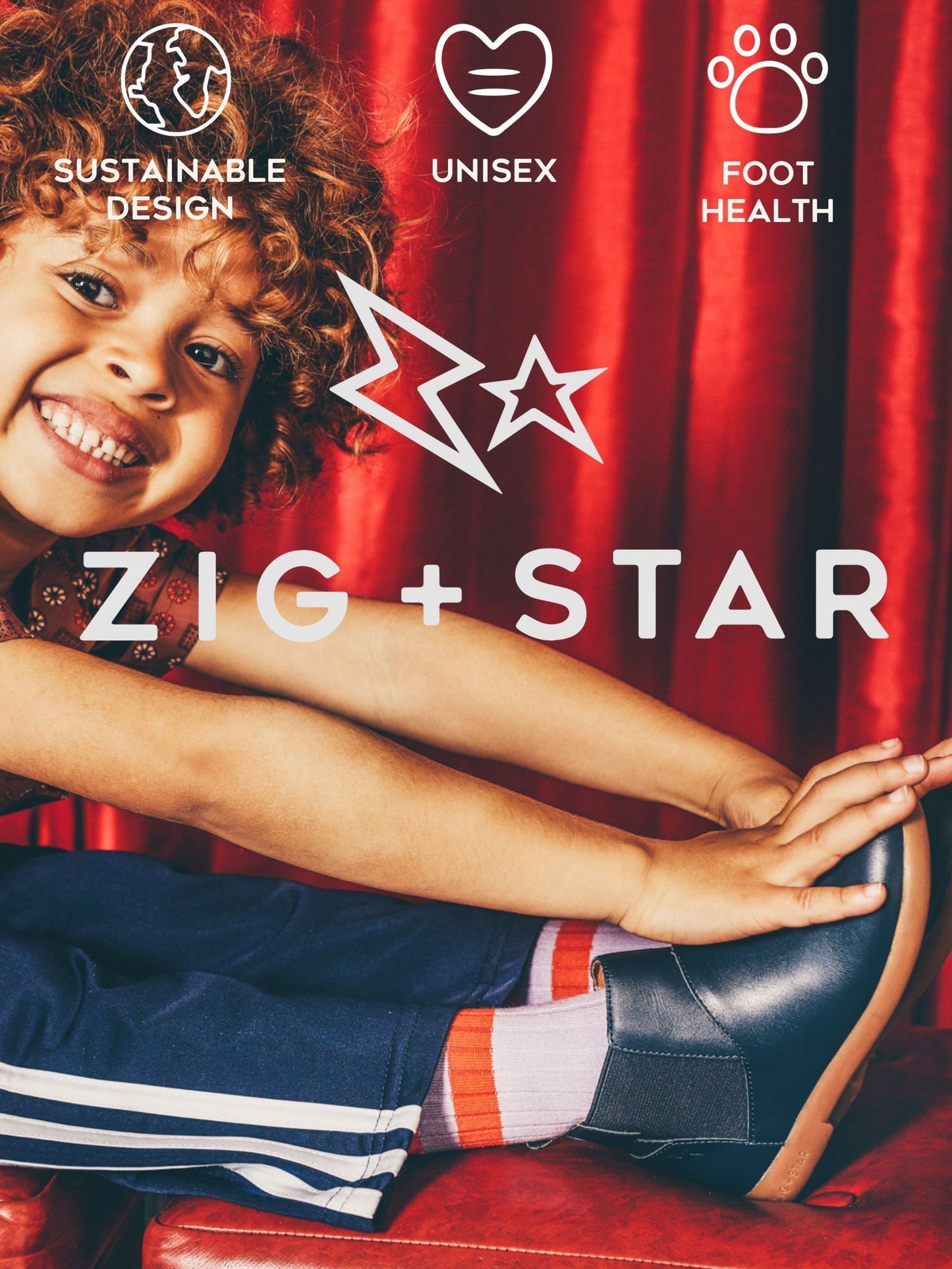 Zig+Star Silver Junior Kids Rockit Boots