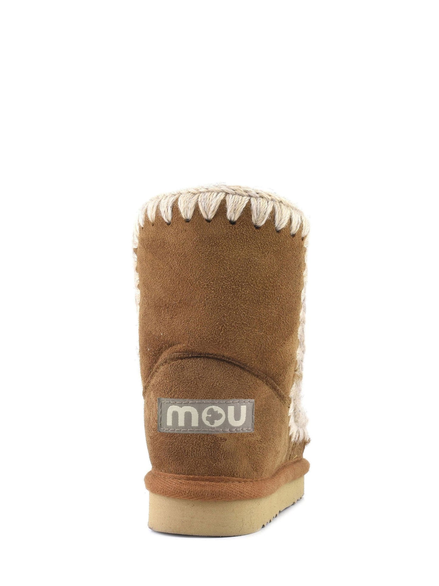 Mou Cognac Eskimo Sheepskin Lined Kids Suede Boots