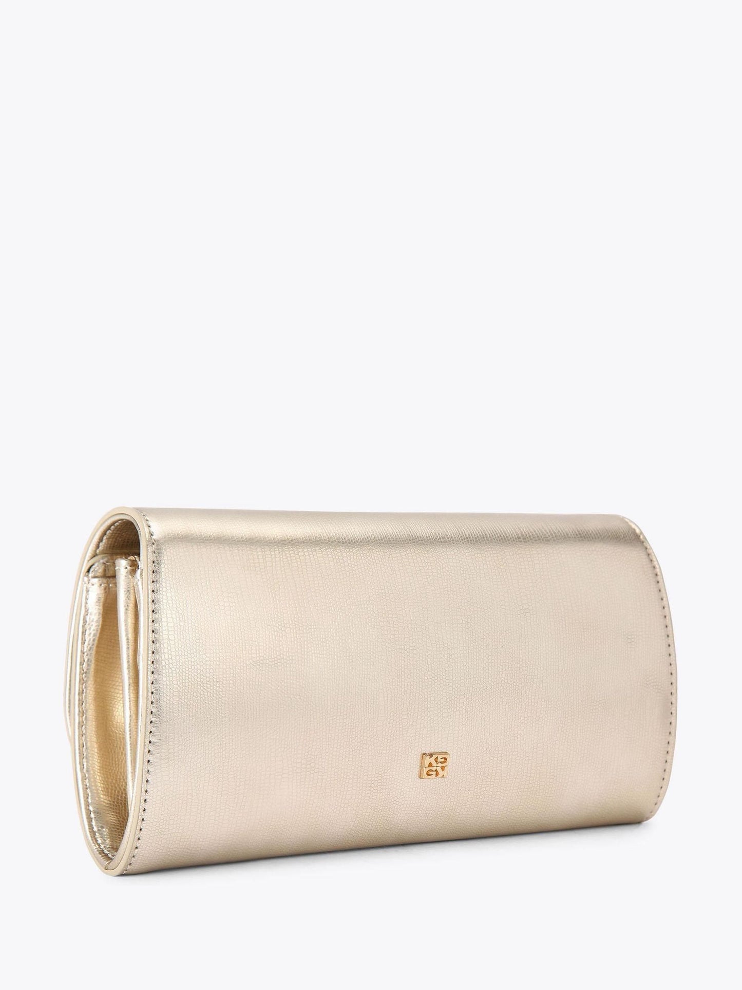 KG Kurt Geiger Carvela Blake Altın Kahverengi Clutch Çanta