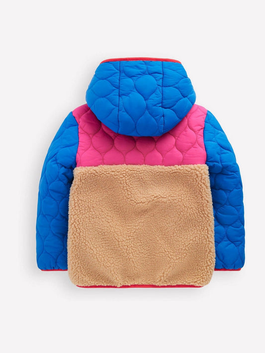 Boden Blue Janie Borg Mix Jacket