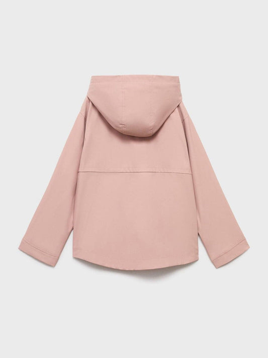 Mango Pink Hooded Rain Jacket
