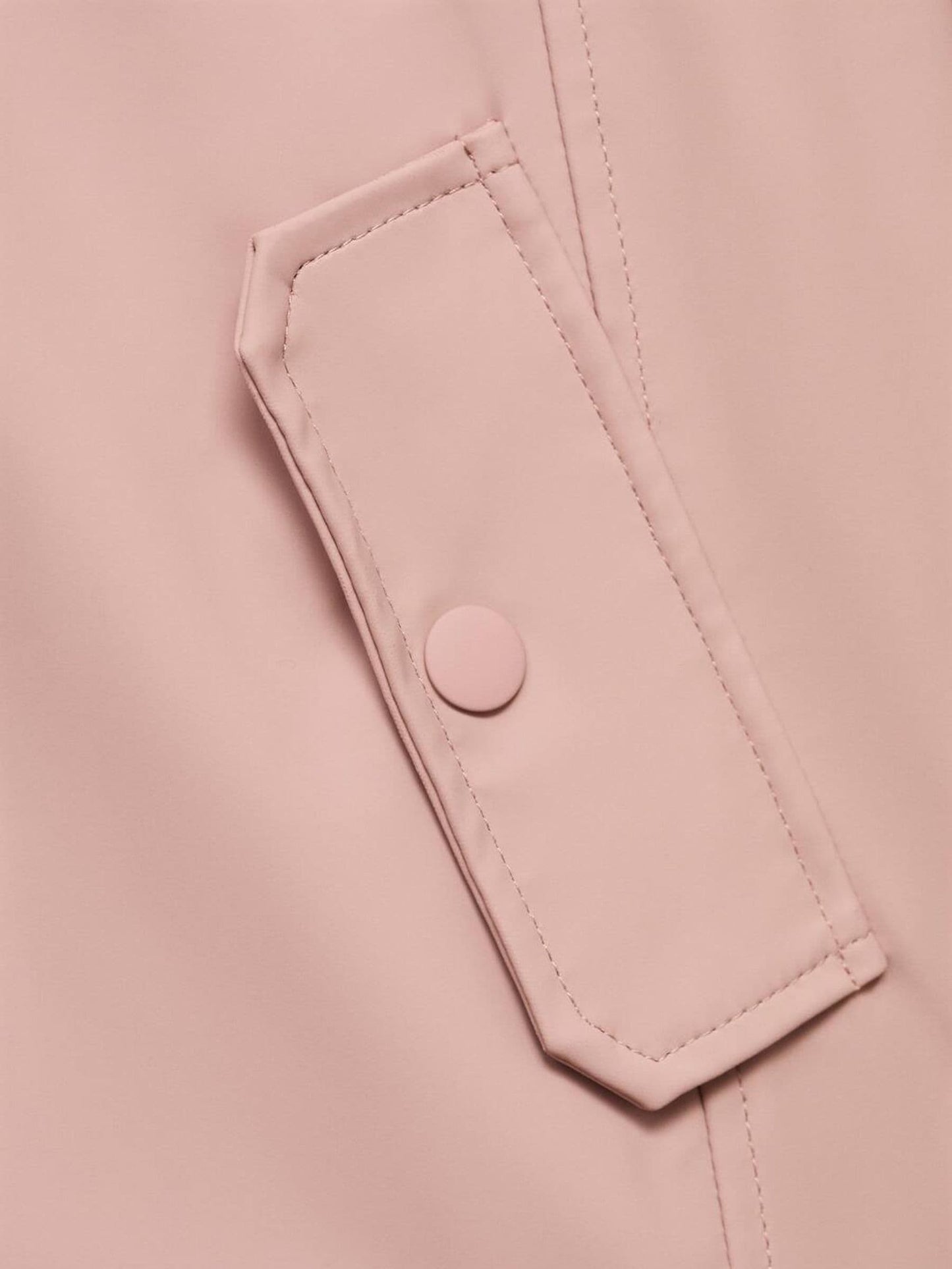 Mango Pink Hooded Rain Jacket