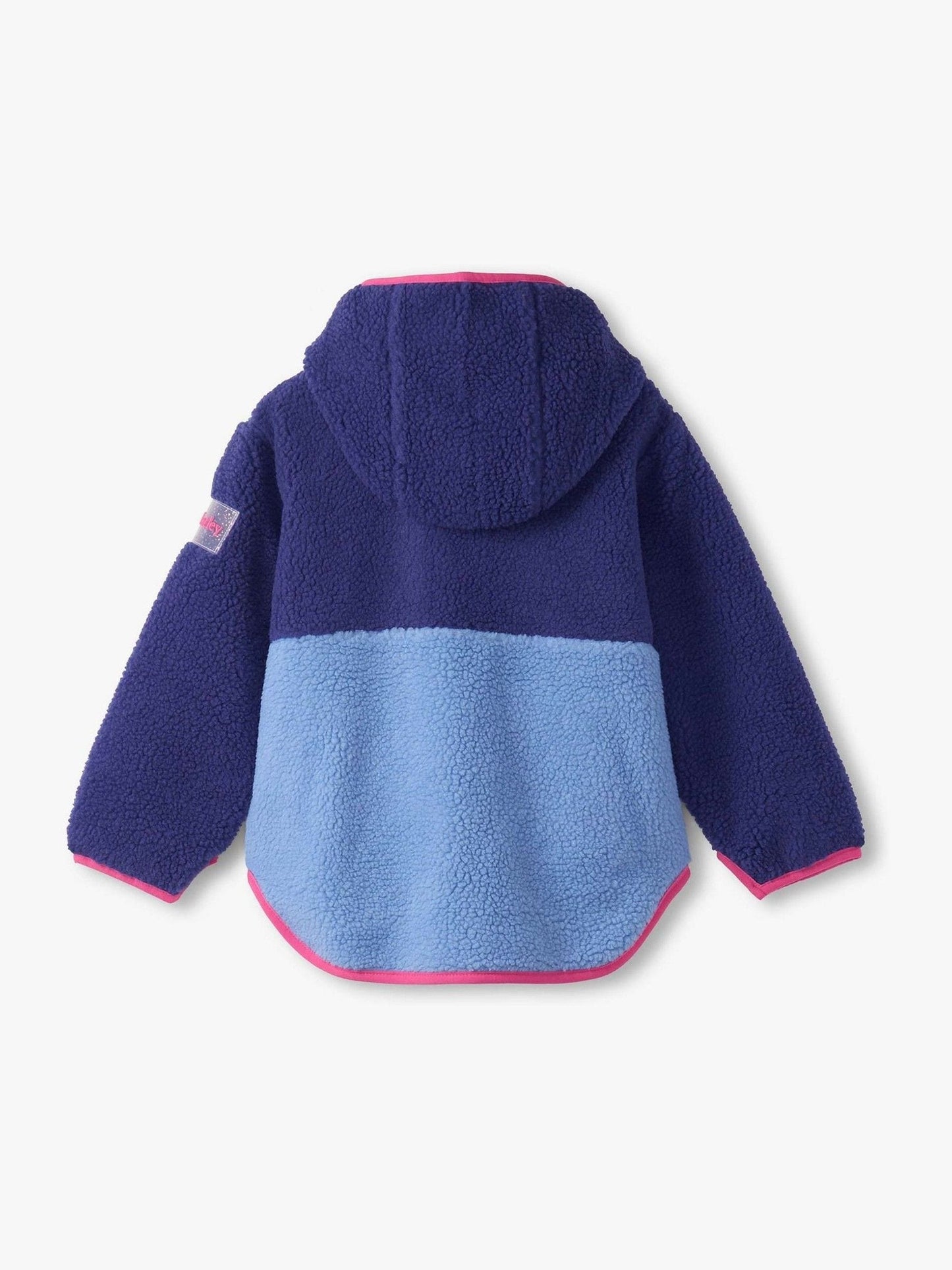 Hatley Blue Faux Sherpa Royal Blue Colourblock Jacket