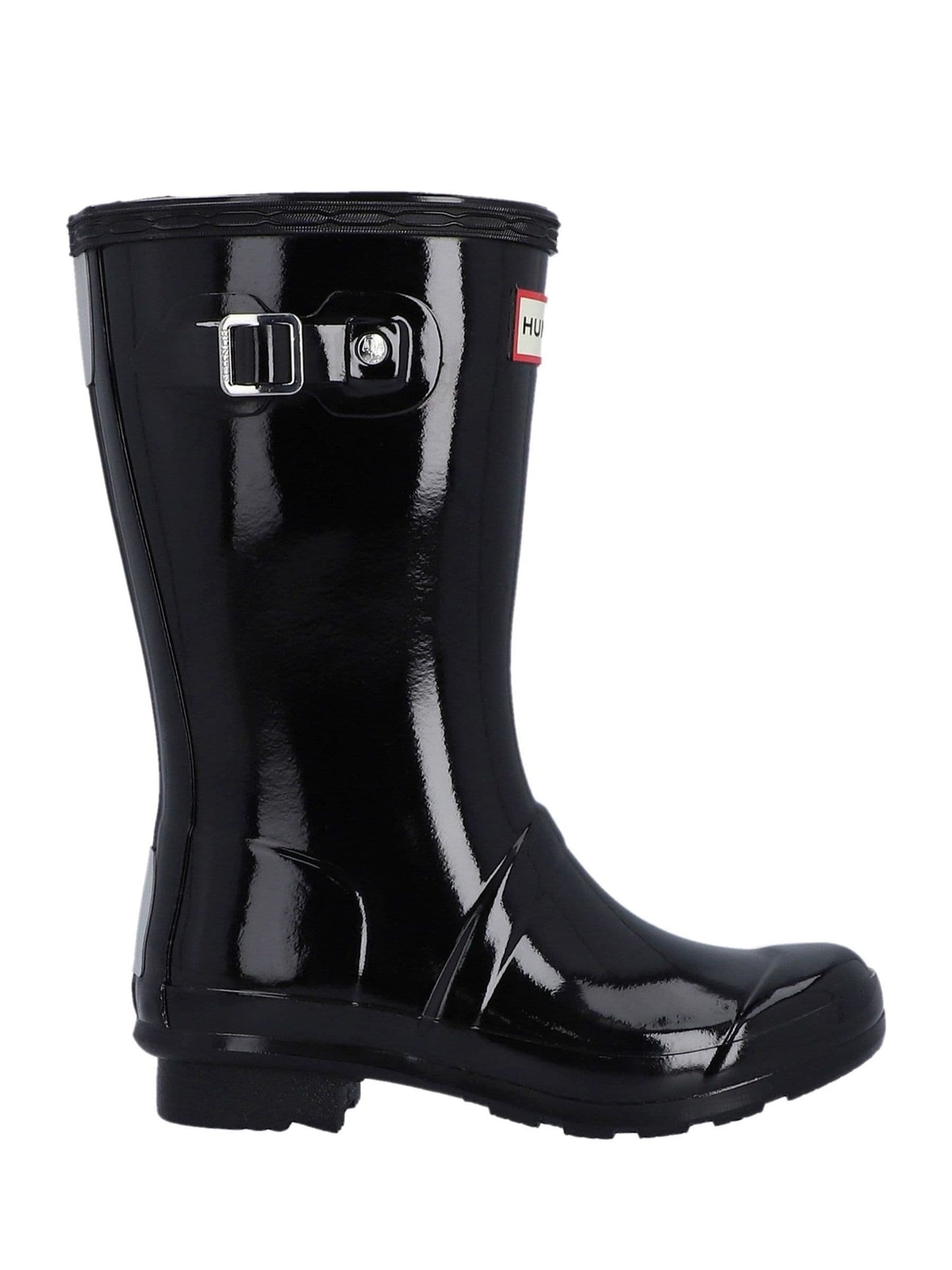 Hunter Junior Originals Gloss Black Boots