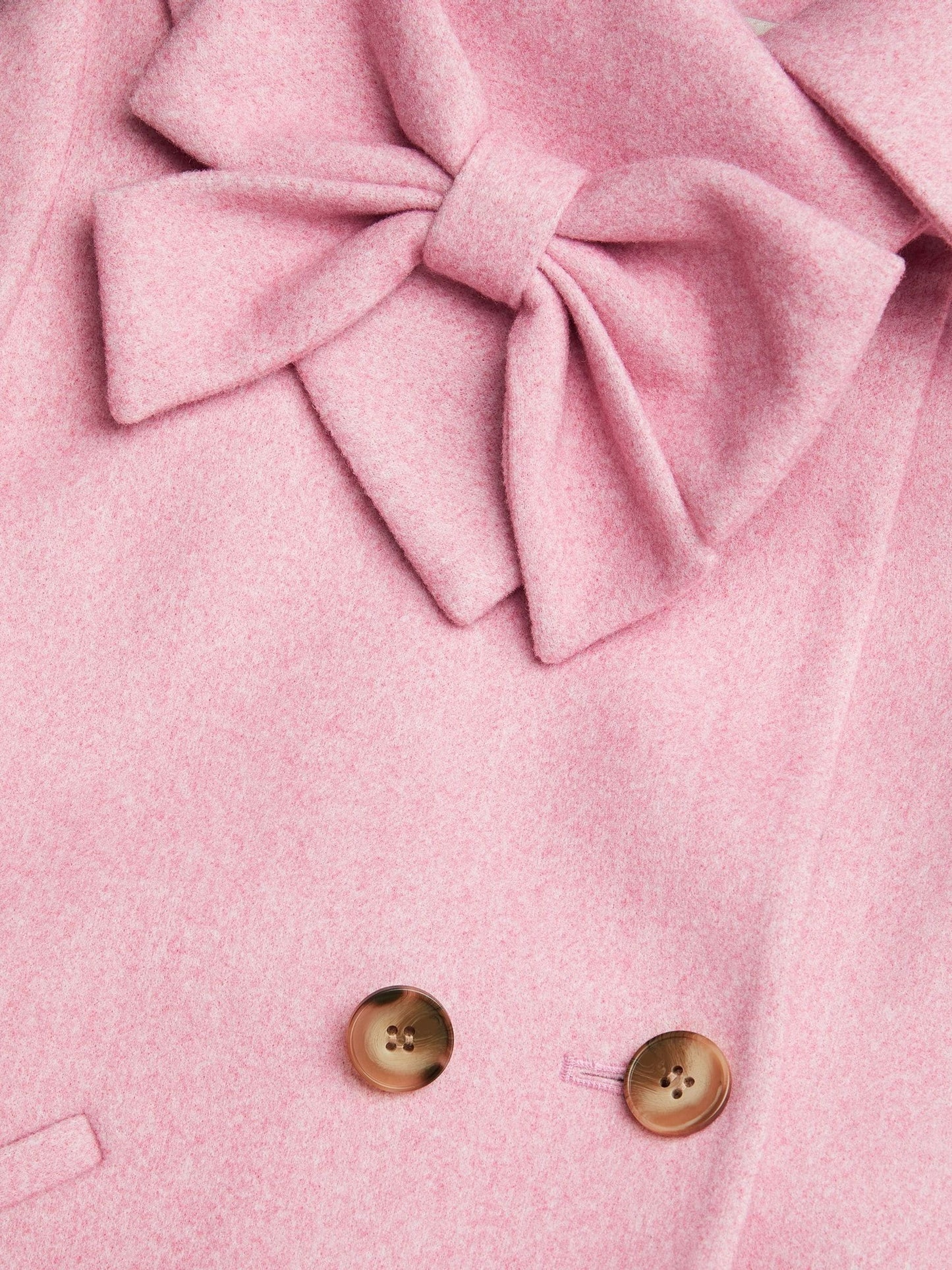 Monsoon Pink Bow Collar Coat