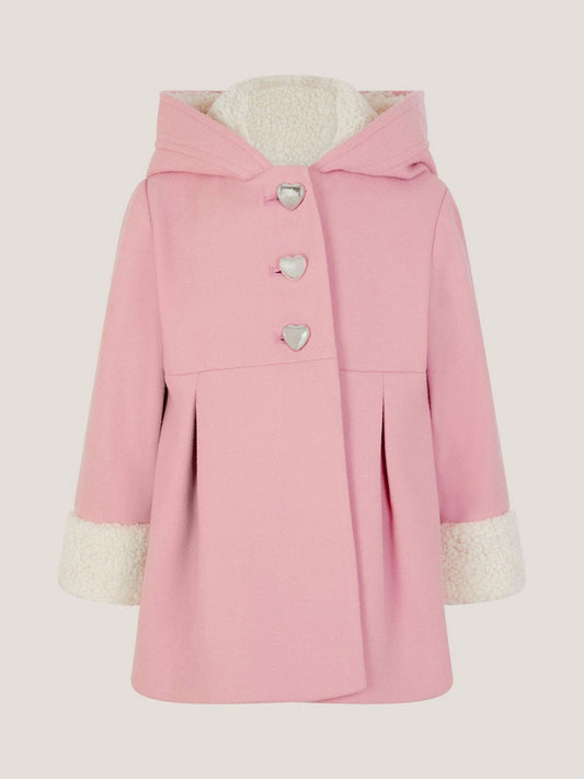 Monsoon Pink Baby Bunny Ears Coat