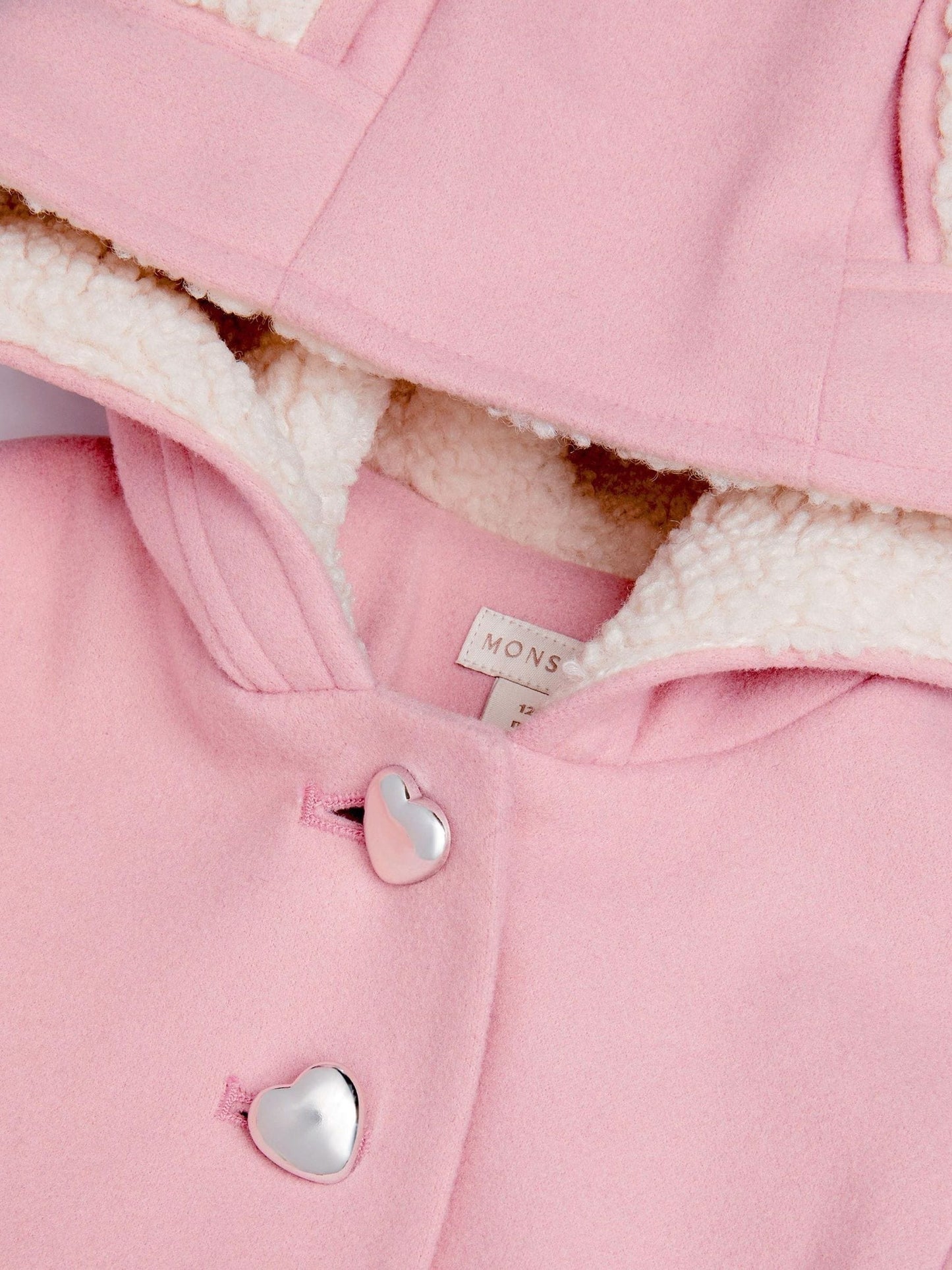 Monsoon Pink Baby Bunny Ears Coat