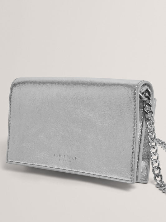 Ted Baker Mahiraa Gümüş Kapaklı Omuz Çantası