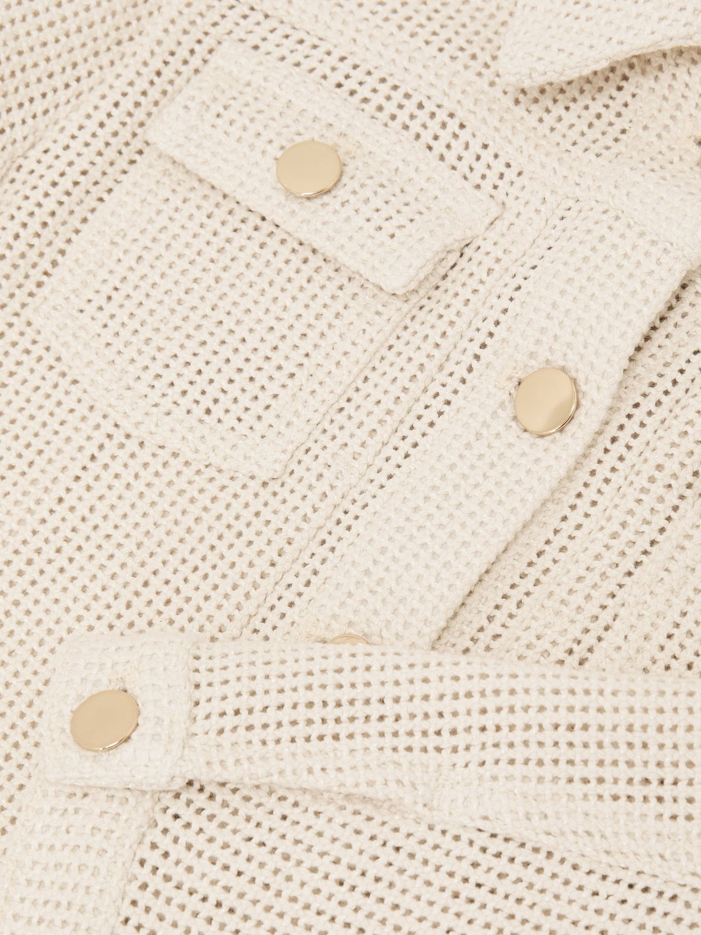 Reiss Neutral Renzo 13-14 yrs Cotton-Blend Textured Trucker Jacket