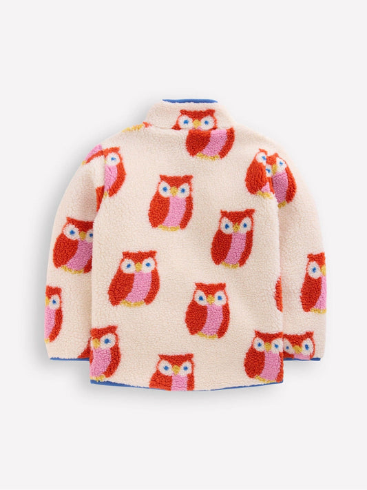 Boden Orange Eden Borg Zip-through Jacket