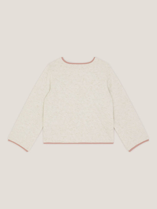 Monsoon Cream Unicorn Embellished Quilted Jacket