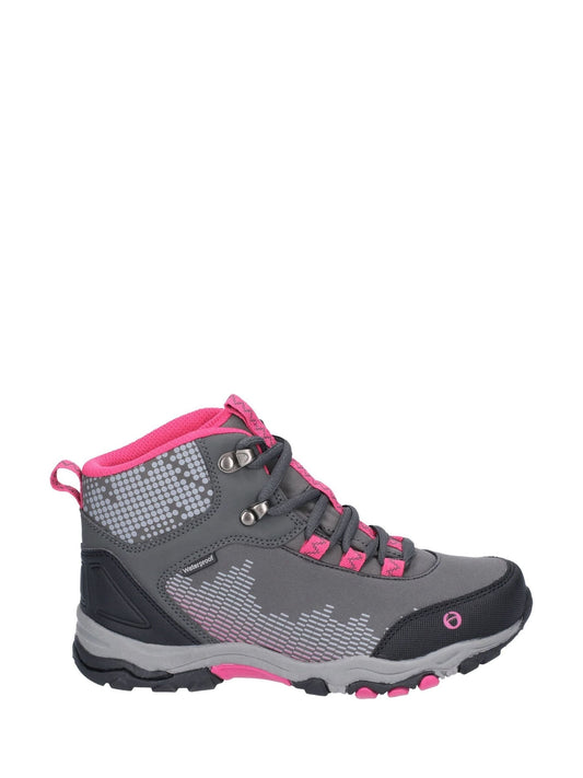 Ducklington Grey Lace-Up Hiking Waterproof Walking Boots