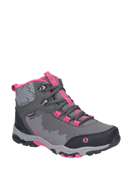 Ducklington Grey Lace-Up Hiking Waterproof Walking Boots