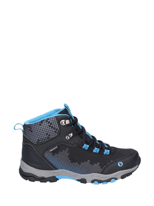 Ducklington Black Lace Up Hiking Waterproof Walking Boots