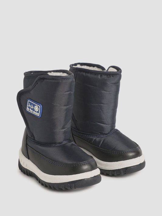 JoJo Maman Bébé Navy Blue Cosy Snow Boots