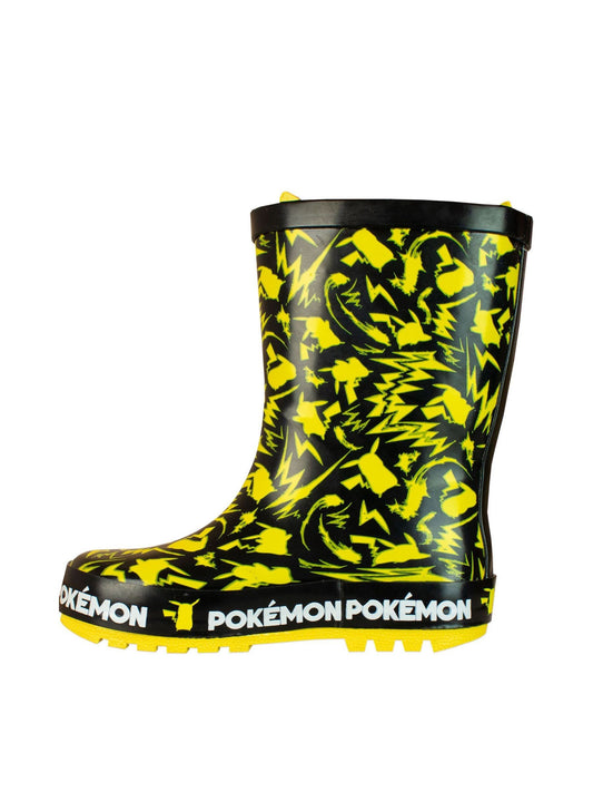 Character Yellow Pokemon Pikachu Printed Wellies