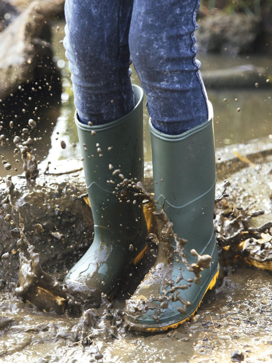 Muddy Puddles Yeşil Klasik Su Geçirmez Yağmur Çizmesi
