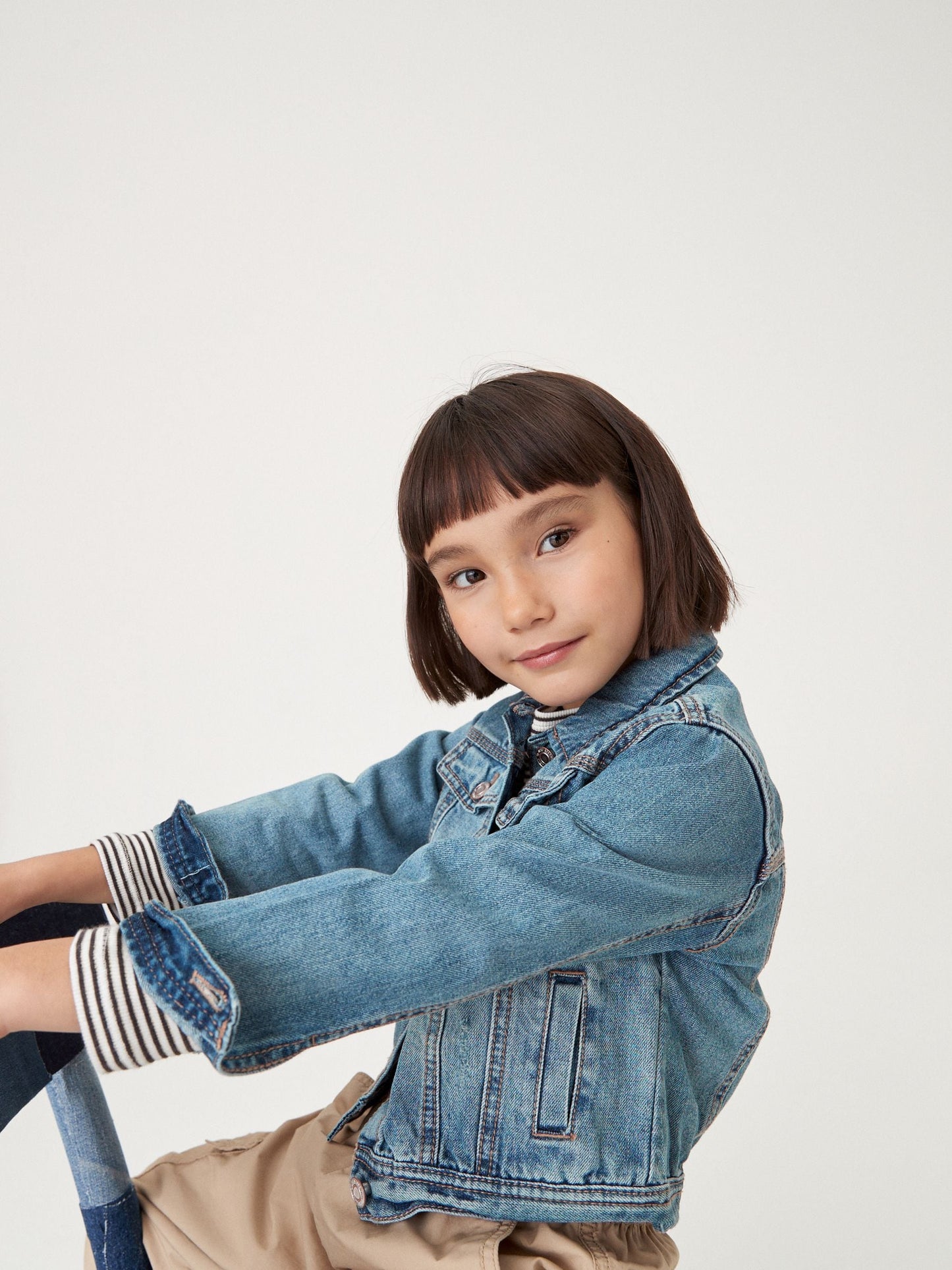 Mid Blue Western 100% Cotton Jacket (3-16yrs)