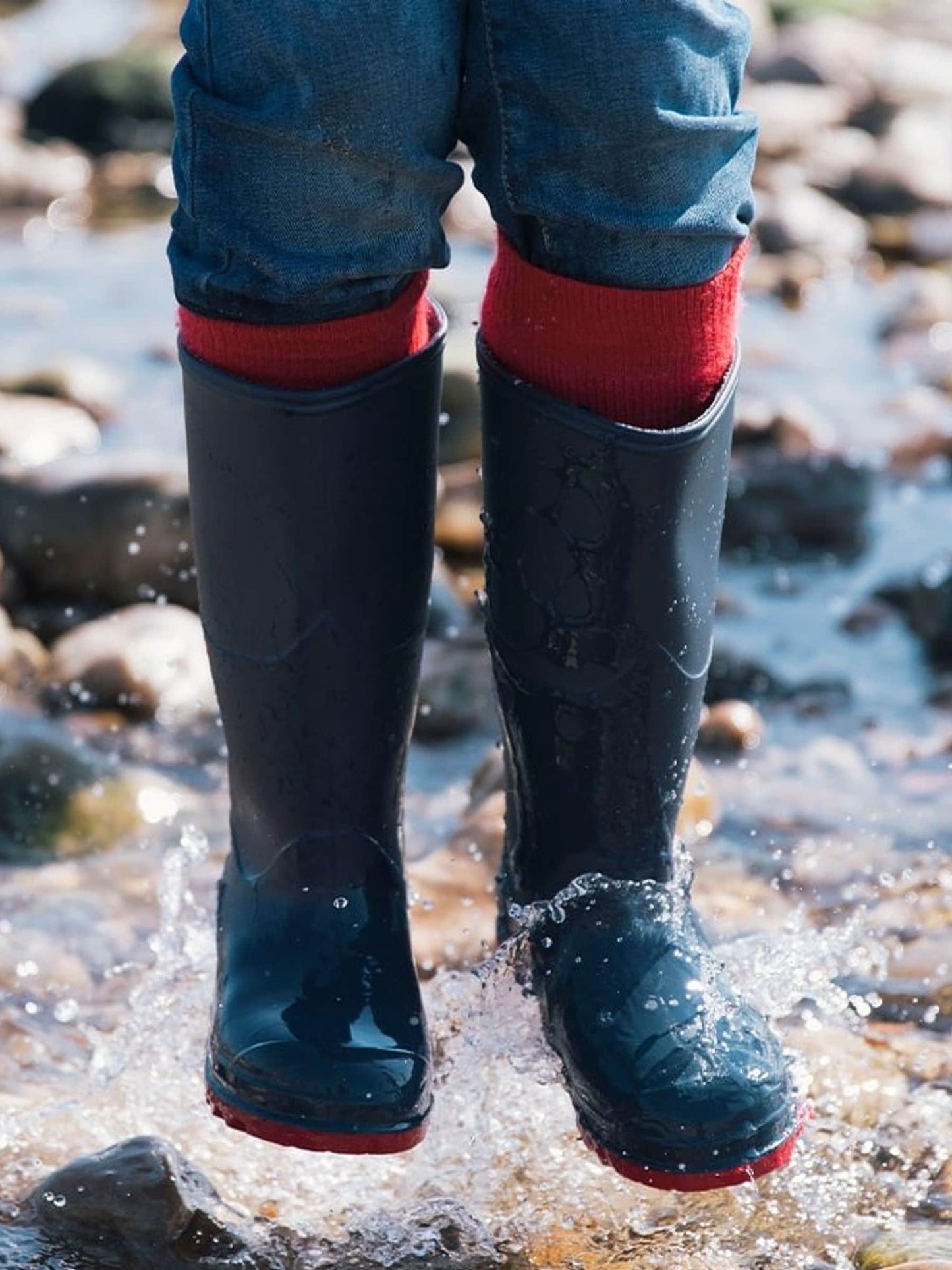 Muddy Puddles Lacivert Klasik Su Geçirmez Çizme