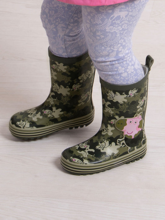 Totes Green George Childrens Peppa Pig Wellies