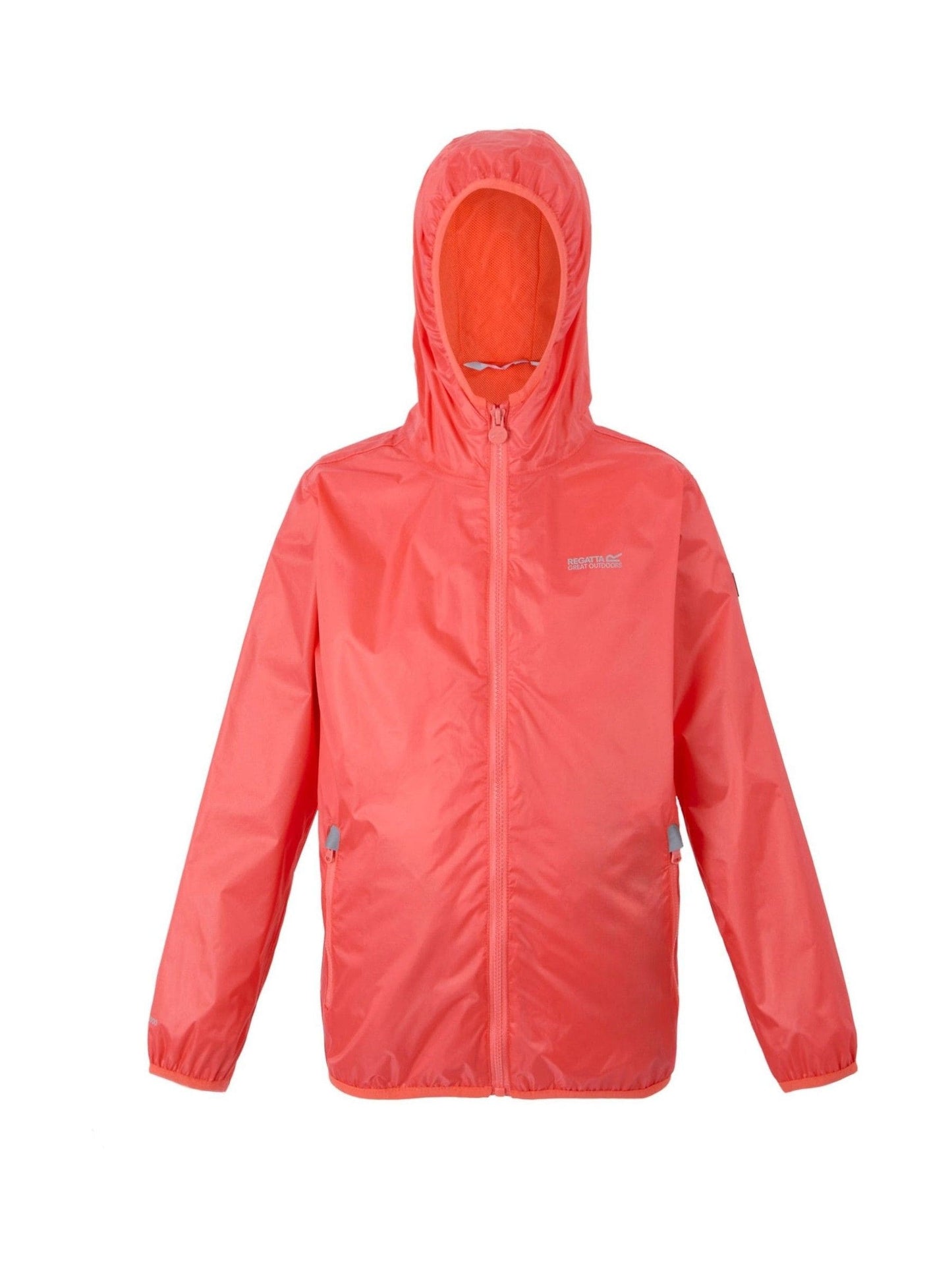 Regatta Rose pink Kids Lever II Waterproof Packaway Jacket